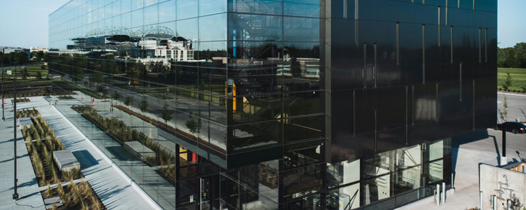 exterior of modern office building